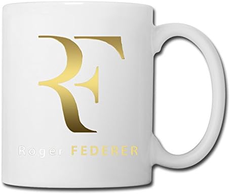 White Roger Federer Logo Sab04Fl Ceramic Papa Mug 11oz Unisex Printed On Both Sides