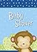 Unique Boy Monkey Baby Shower Party Invitations, 5.5