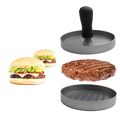 image for AUOON Hamburger Press, Aluminum Burger Press with Heavy Duty Non-Stick