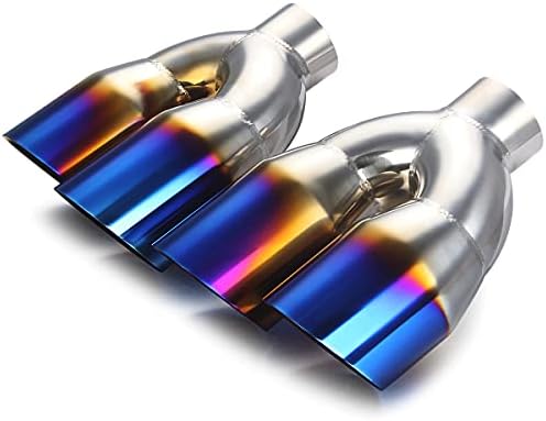 LCGP Dual Exhaust Tip 2.25 inch Inlet 3.5 inch Outlet Universal Car ...