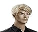 Diy-Wig Fashion Men Short Straight Blonde Wigs Natural Synthetic Hair Full Head Wig 9.5 Inches