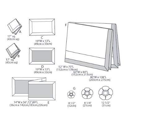Butterick Patterns B5800OSZ Napkins, Placemats, Table Runner, Table Cloth and Flower Bowl in 3 Sizes Sewing Pattern, Size One Size - Thumbnail 2