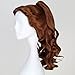 Miss U Hair Princess Wig Long Curly Brown Belle Cosplay Costume Wig Claw Ponytail