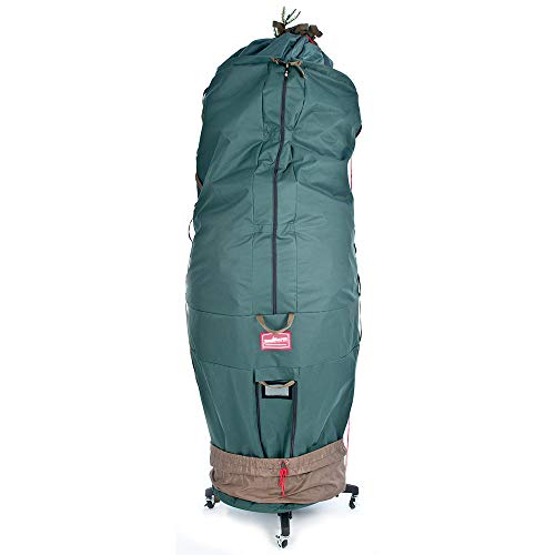[Upright Tree Storage Bag] - 9 Foot Christmas Tree Storage Bag | Hold Artificial Trees up to 9 Feet Tall - Keep Your Fake Tree Assembled | Includes Rolling Tree Stand (9' - XLarge/with Tree Stand)