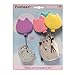 GUND Pusheen and Stormy with Balloons Plush Stuffed Animals, Set of 2, Gray