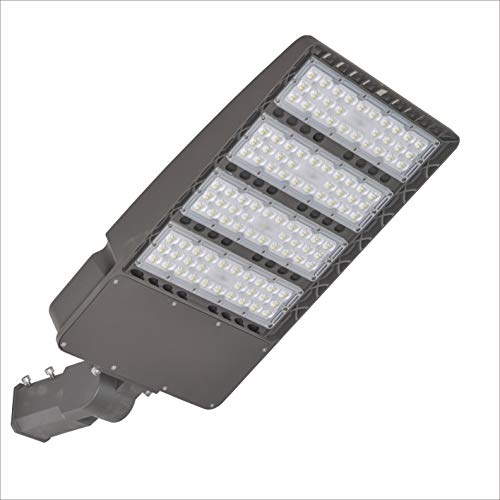 300Watt LED Parking lot Light,Super Bright LED Area Light 5000K 135LM / W 100-277V AC, Outdoor Shoe Box LED Flood Light and Other Commercial Street Lighting Stadium,Slip-fit, UL and DLC