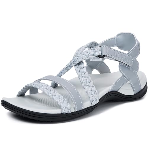 UBFEN Womens Walking Sandals Arch Support