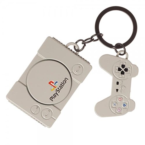 Official Sony PlayStation Console & Controller Retro Metal Keyring Official Sony PlayStation Console & Controller Retro Metal Keyring
