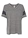 Alternative Women's Powder Puff Tee, Eco Grey/Eco True Navy, Large