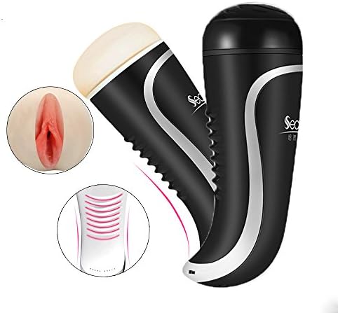 Men's Vib-rator Ma-sturbator Into Sili-cone Vag-ina, An-al and Reusable Mo-uth, USB Charging, 7 Languages, Smart Touch Sensing, Multi-Frequency Vibration