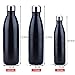 17 oz/25 oz/34 oz Double Walled Stainless Steel Water Bottle Sports Insulated Water Thermos with Free Neoprene Bottle Bag and Sponge Brush