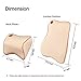 Anyshock Lumbar Support Back Cushion & Headrest Neck Pillow Kit Memory Foam Ergonomic Orthopedic Backrest for Car Seat Office Computer Chair and Wheelchair Back Pain Relief (Beige)