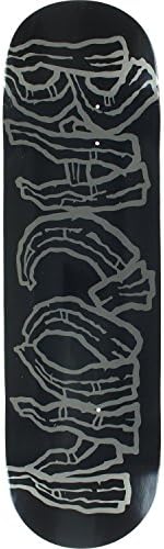 Bacon Black Metal Font Skateboard Deck -9.0 Black DECK ONLY