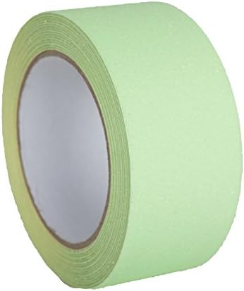 Slip Guard Non-Slip Stair Tape - Indoor & Outdoor Waterproof Safety Steps, 2” x 15" ft, 80 Grit, Glow