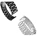 Gear S3 Classic Band/Gear S3 Frontier Band,Acestar Premium Solid Stainless Steel Watch Band Link Bracelet Strap for Samsung Gear S3 Classic Gear S3 Frontier sports Smart Watch (Silver+Black)