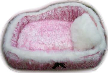 Pampered Pet Dog Cat Bed W/ Pillow - Luxuriously Plush Violet