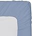 Utopia Bedding Cotton sateen Fitted Sheet (King, Blue) – Premium Quality Combed Cotton Long Staple Fiber - Breathable, Durable & Comfortable with Deep Pocket