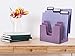 Acrimet 5 Section Incline File Sorter Organizer, Mail, Folder, Letter Desk Organizer, Rack for Office Organization Desktop (Plastic) (Solid Purple Color)