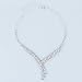Clearbridal Women's Bridal Rhinestones Necklace Earrings Jewelry Sets C15023