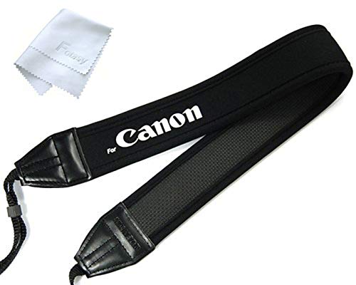 Fotasy Anti-Slip Elastic Neoprene Neck Strap for Canon 6D 5D IV III II 7D II 80D 70D 60D 3000D 1500D 1300D 1200D 1100D 1000D 760D 750D 700D 650D 600D