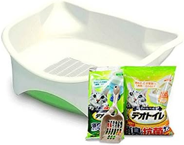 Choler Semi-closed Automatic Cat Litter Box Toilet Double Trumpet With Changing Mat