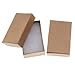 Beadaholique Kraft Brown Cardboard Jewelry Boxes (16 Pack), 2.5 x 1.5 x 1
