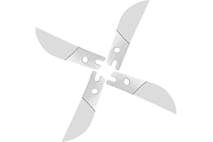 TERIZGER 4 Pcs Miter Shears Replacement Blades, Extra SK5 Steel Blades