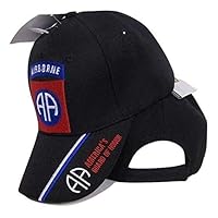 Ant Enterprises U.S. Army 82nd Airborne Guard Of Honor Embroidered Black Baseball Cap Hat