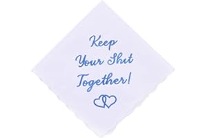 Wedding Handkerchief for Groom Wedding Engagement Gifts White Embroidered Handkerchief for Bride Bride Handkerchiefs