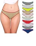 Emprella Women Underwear, 10 Pack Womens Panties Cotton Bikini Seamless Lady Panty S-XXL
