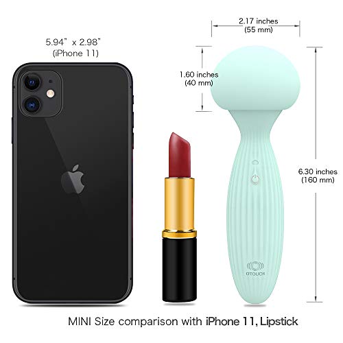 SHILOSH Personal Mini Mushroom Wand Massager - Cordless Rechargeable Electric Handheld Vibrating Magic Massager for Body Relief, Sports Recovery, Muscle Ache