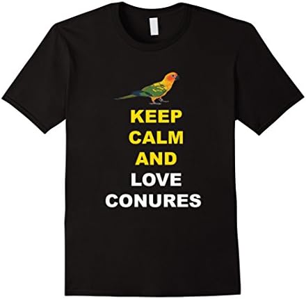 Men's Keep Calm And Love Conures 2XL Black