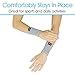 VIVE Wristbands (Pair) - Bamboo Charcoal Compression Wrist Band - Sweatband Support for Carpal Tunnel Pain Relief - Arthritis, Tendonitis - Men, Women - Tennis, Gymnastic, Yoga Sweat Sleeve (Gray)
