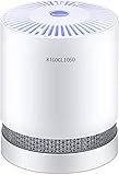 RIGOGLIOSO True HEPA Filter Air Purifier for Home Smokers Allergies and Pets Hair,Filtration System Cleaner Eliminators,Compact Desktop Purifiers Filtration with Night Light,Air Cleaner,GL2109
