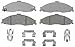 ACDelco Silver 14D749CH (19286084) Ceramic Front Disc Brake Pad Set with Hardware