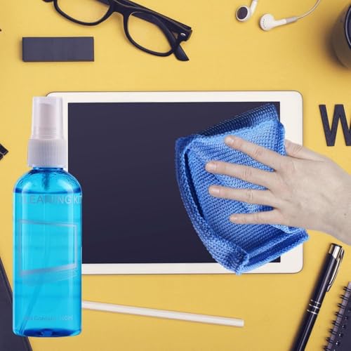 Professional Quality Screen Cleaning Kit - Keep Your Screens Spotless With The Source 3-in-1 Cleaning Set, Safely Clean Laptops, Monitors, LCD, LED, And TVs Without Damaging (Pack of 1)