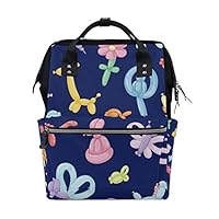 Balloon Animal Diaper Bag Mummy Dad Tote Backpack Travel School Boy Girl Large