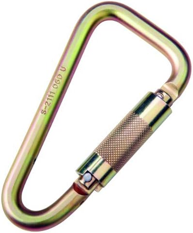 DBI/Sala Saflok, 2000113 Steel Carabiner, 3600 Lb Self Closing/Locking Gate (1-3/16 Opening), Gold by Capital Safety
