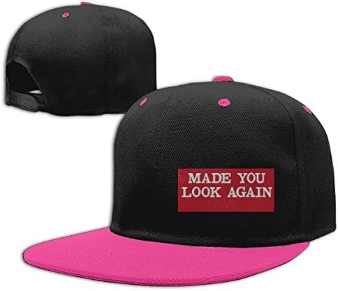 YEPARK Made You Look Again Unisex Cotton Hip Hop Flat Brim Caps Fashion Baseball Adjustable