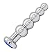 Romi Metal Beads Gem Anal Plug Toy - 5 Beads Stainless Steel Pleasure Wand Butt plug for Men and Women