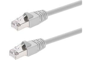 Monoprice Ethernet Patch Cable - Network Internet Cord - RJ45, 550Mhz, STP, Pure Bare Copper Wire, 10G, 26AWG, 20ft, White