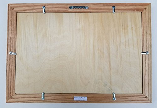 11x17"The Lure of The Open Road Never Goes Out of Style" Motorcycle Poker Chip Display Case with Oak Frame and Birch Mat