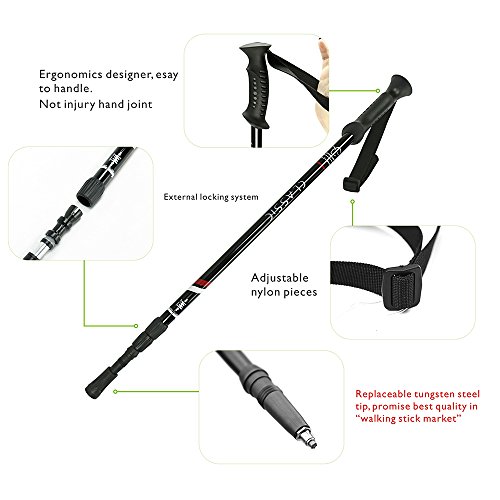 image for HITORHIKE Walking Sticks, Lightweight, 6061 Aluminum,7075 Aluminum,Car