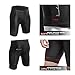 qualidyne Men's Cycling Bike Shorts 3D Padded Bicycle Riding Bike Biking Pants Cycle Shorts Black