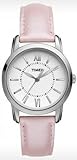 Timex T2N684 Womens Uptown Chic Pink Metallic Leather Strap