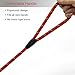 Red Brand 5 FT Adjustable Nylon Dog Rope Leash for Small Medium Dogs 10-80 lb Walking
