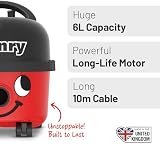 Henry HVR 160-11 Bagged Cylinder Vacuum 620 W 6 Litres Red Black view 2