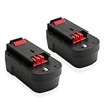 Energup 2 Pack 18V 3.0Ah Replacement Battery for Black & Decker HPB18 HPB18-OPE 244760-00 A1718 A18 A18E Firestorm FS180BX FS18BX FS18FL FSB18 NST2118