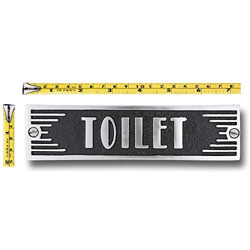 The Metal Foundry Toilet Metal Door Sign. Art Deco Style Home DÃ©cor Accessories Door Or Wall Aluminium Plaque. Handmade in England.