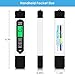 TDS Meter Digital Water Tester, 0.01 PH High Accuracy Water Quality Tester, 0-9999 ppm Meter, Ideal ppm Meter for Drinking Water, Pool and Aquarium Water PH Tester Design and More